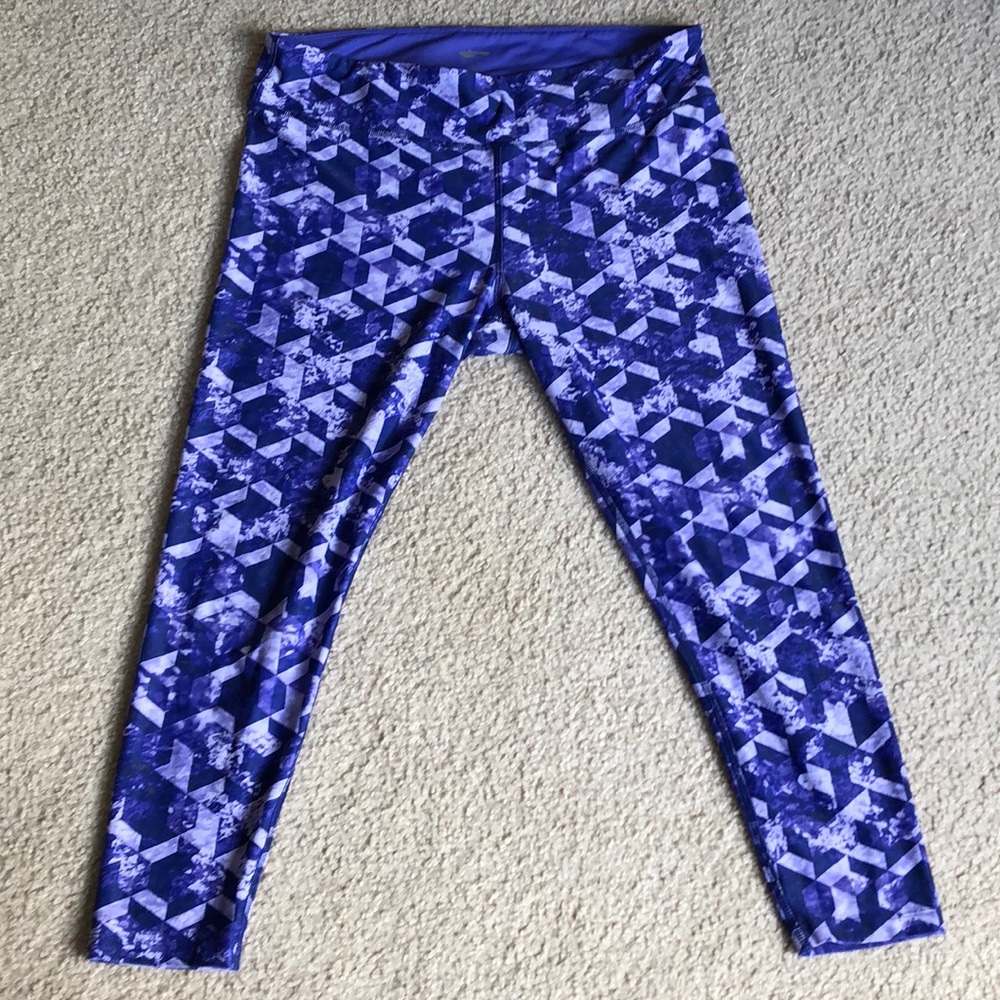 Cascade Sports Purple Workout Pants Large Activewear Workout